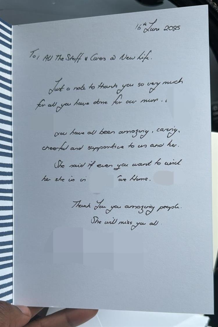 Thank you card